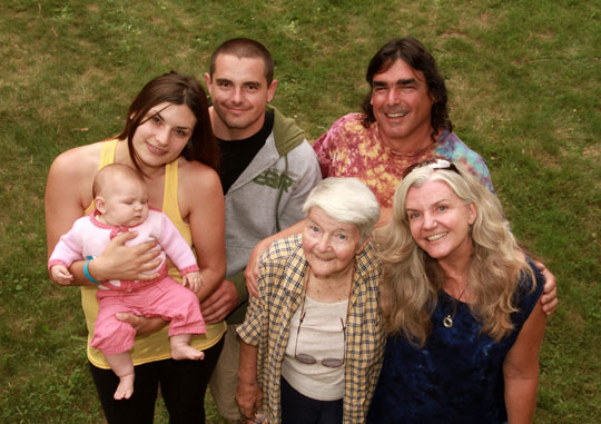 Four generations at camp