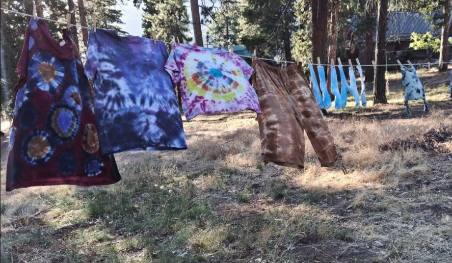 Tie-dye at camp
