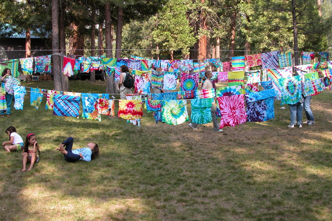Tie-dye at camp